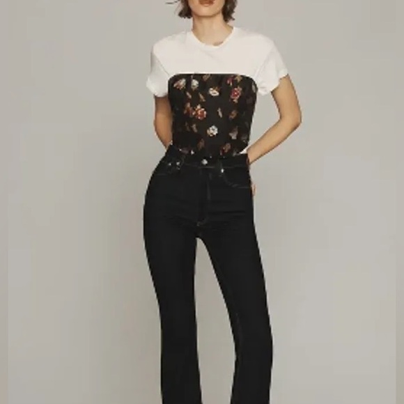 Anthropologie Maeve Embellished Cropped Corset Top - Picture 6 of 6